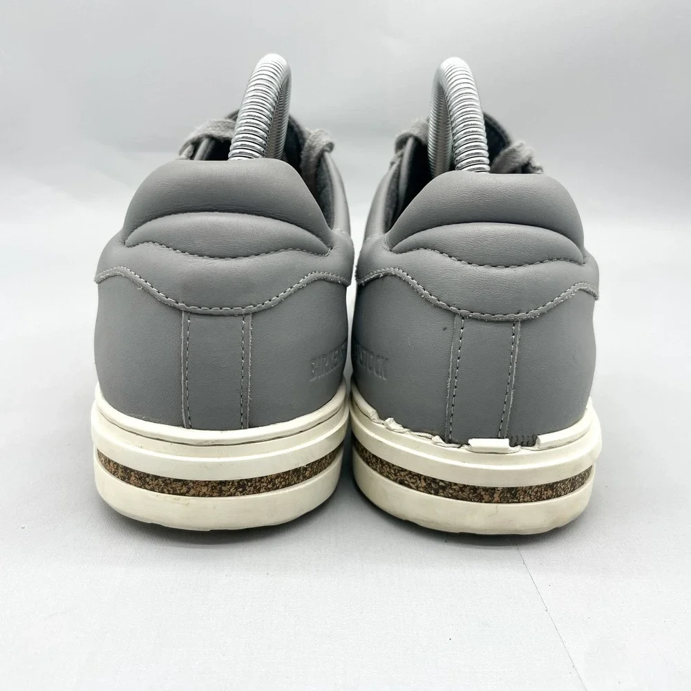 Birkenstock Womens 10 Bend Low Sneaker Shoes Gray Leather Comfort Narrow Fit